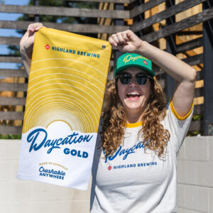 Daycation Gold Golf Towel