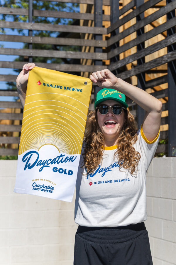 Daycation Gold Golf Towel