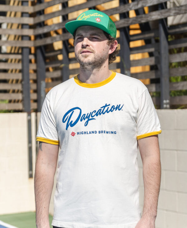 Daycation Gold Ringer Tee