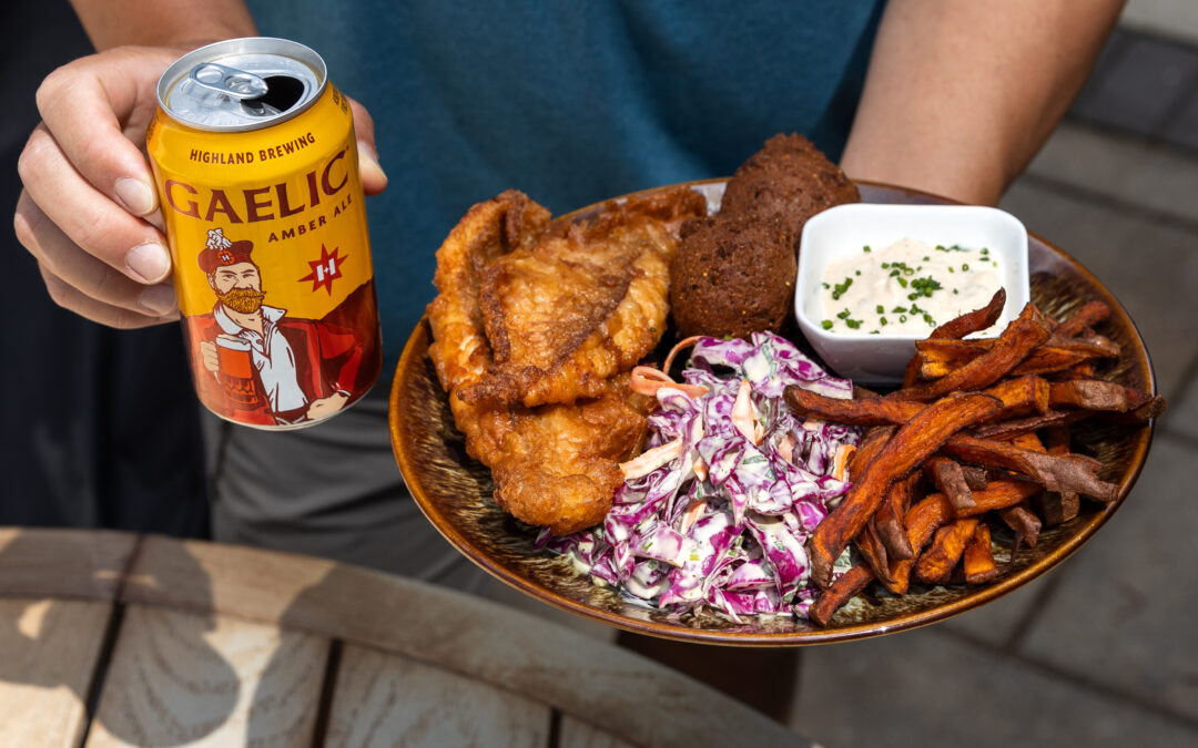 Gaelic Amber Ale Battered Fish and Chips