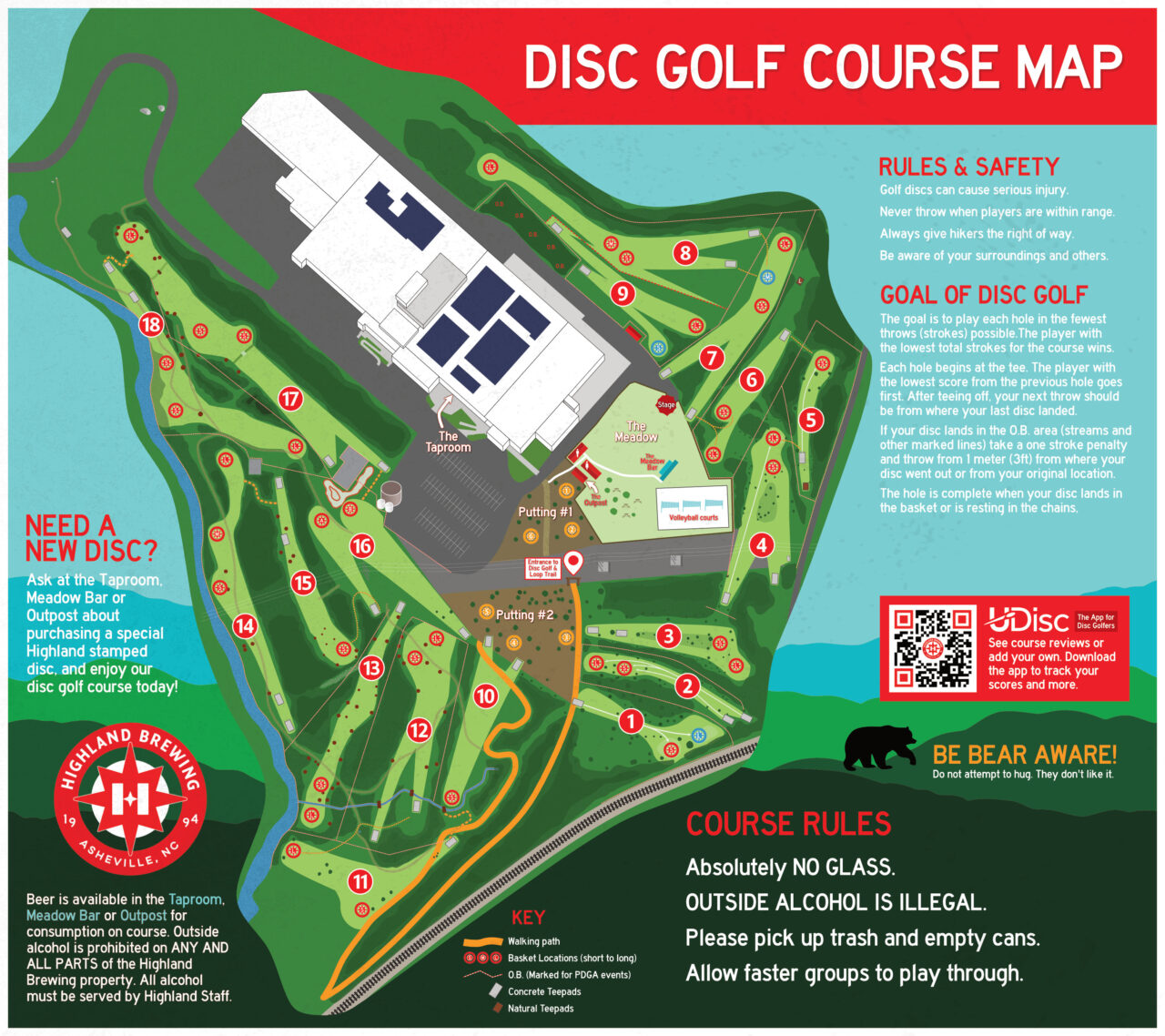 Disc Golf Highland Brewing